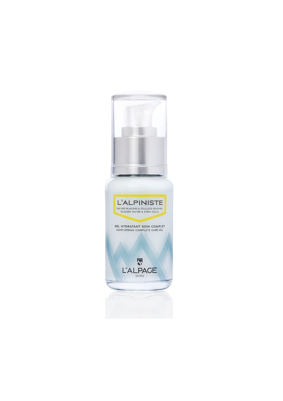 Gel Hydratant Soin Complet L'Alpiniste Visage 50ml | Hydratant 24H Anti-Age Lissant Comfort Homme Edelweiss Bio Cellule Souche Pomme Raisin Gamay | L'ALPAGE Suisse