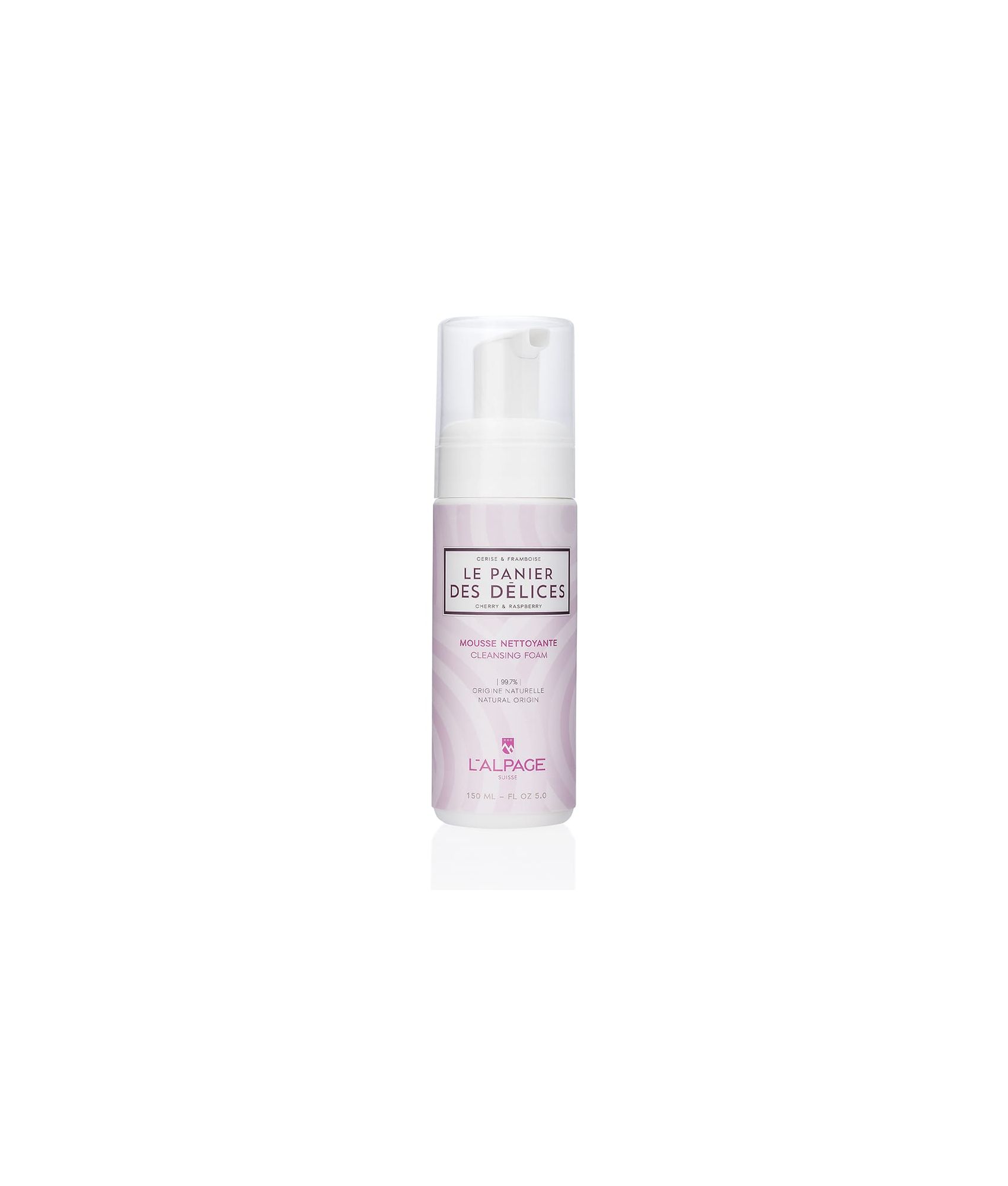 Mousse Nettoyante Le Panier des Délices Visage 150 ml | Démaquillant Désincrustant Nettoyage Délicat Peau Soir Matin 99.9% origine naturelle | L'ALPAGE Suisse
