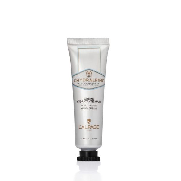 Crème Hydratante Main L'Hydralpine 30ml | Soin Hydratant Eau des Glaciers Suisses Blé Impératoire Bio | L'ALPAGE Suisse